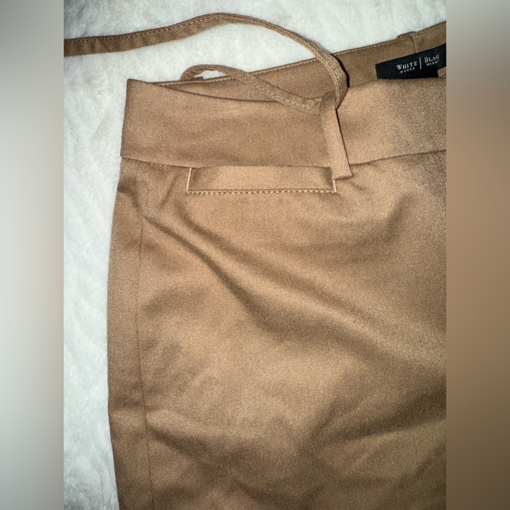 White House Black Market Tan Women's Capris Size 6R - Picture 7 of 9